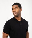 Polo manches courtes en maille de coton homme